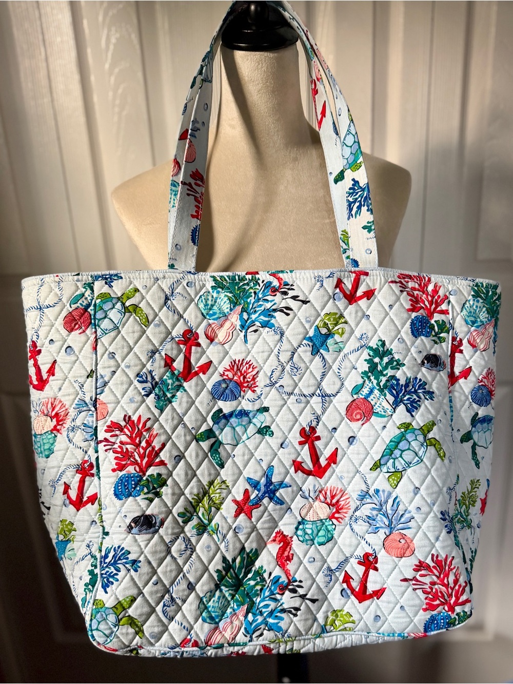 Vera Bradley Grand Tote and wallet crossbody Anchors Aweigh - Picture 1 of 13